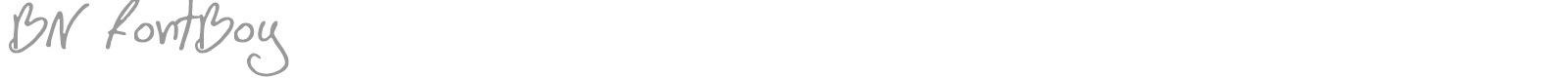 BNboy font preview